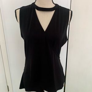 RACHEL Rachel Roy Black Sleeveless Top size L